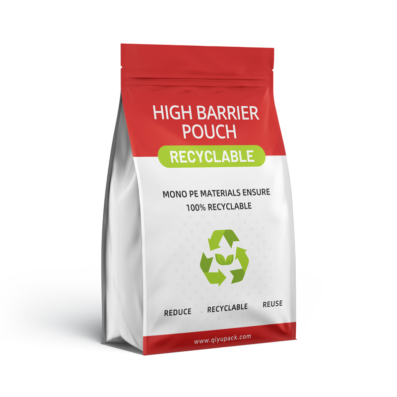 Recyclable flat bottom pouch