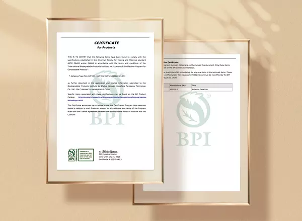 sacs compostables certifiés bpi