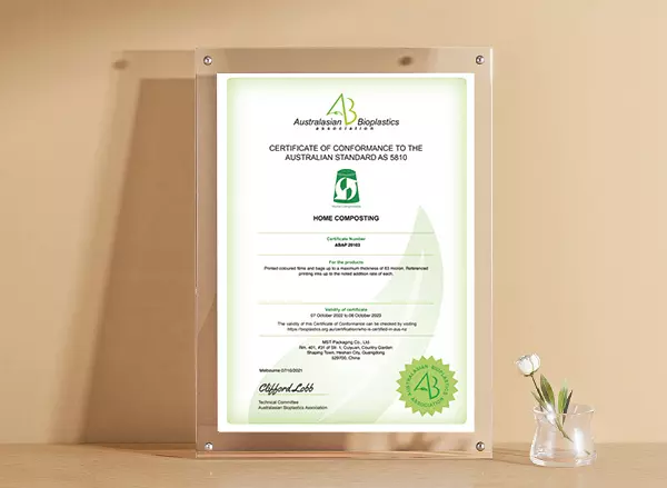 Accueil Compostable Certifié