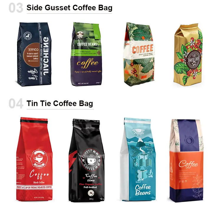 custom coffee bags options