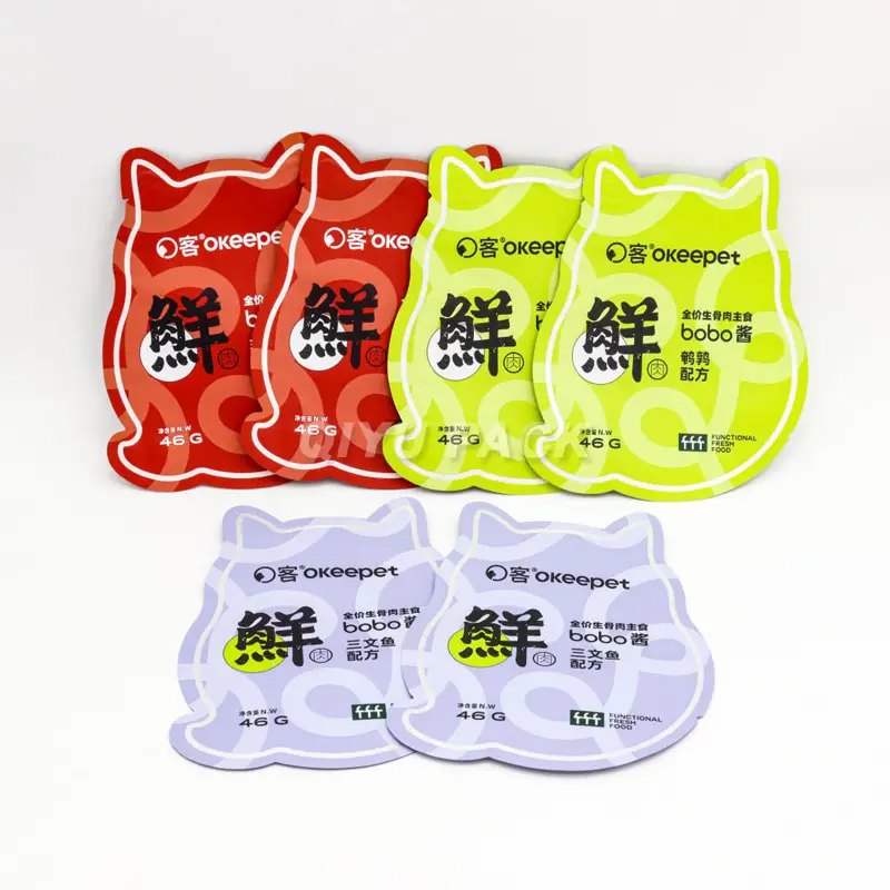 shaped pouch for pet food