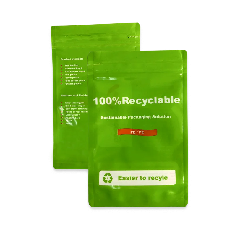 recyblable flat pouch