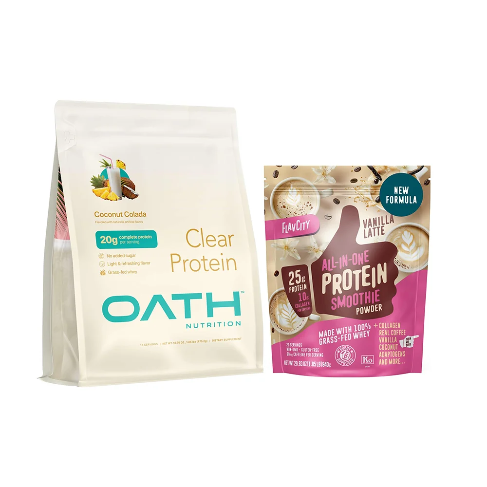 リサイクル可能なプロテインパウダーパウチ