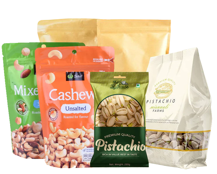 flexible Verpackungsbeutel für Nüsse