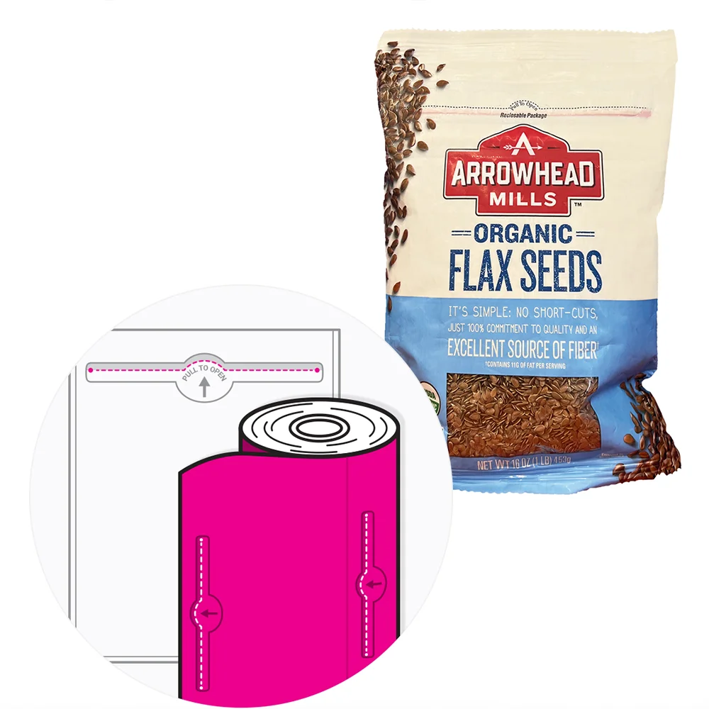 pre-zippered rollstock films