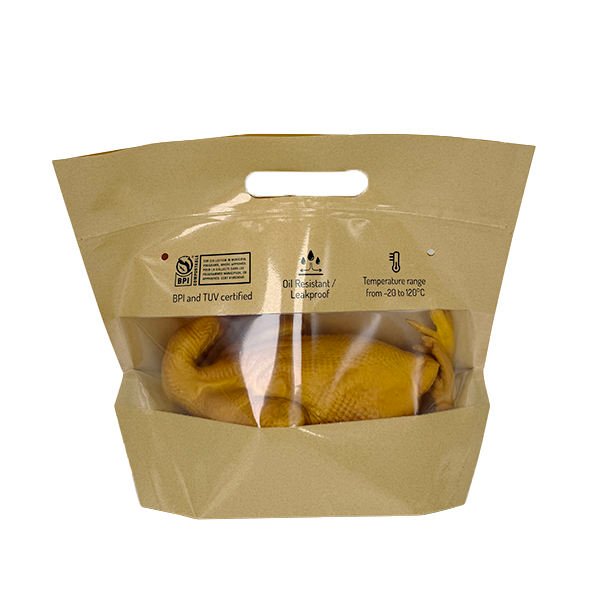 sacos de papel para embalagem de frango assado